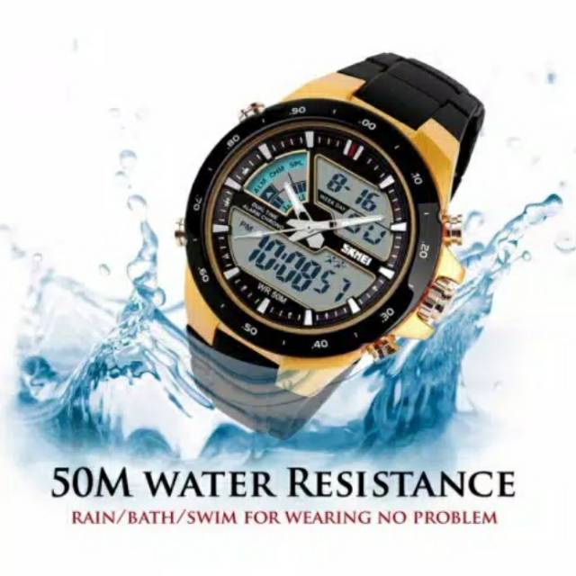 Jam Tangan Pria / Skmei / skmei1016 gold