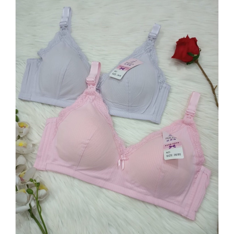 WEN LI  -  Bra BH MENYUSUI Tanpa Busa  Tanpa Kawat /  Bra Maternity / Nursing Bra / WNL 075-iQiya 541