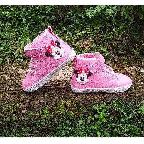 sepatu sneaker boots anak motif kartun MCK 22-25