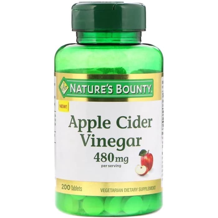 

SALE!! Natures Bounty Apple Cider Vinegar 480mg 200Tab Kesehatan Tubuh