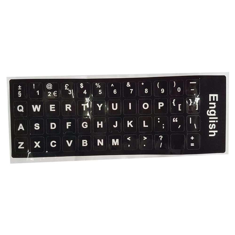 English Layout Sticker for Keyboard / Stiker Keyboard [Hitam]