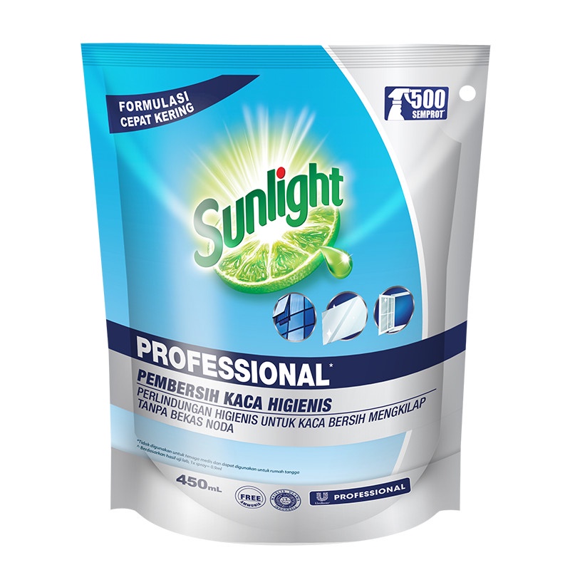 Pembersih Kaca Produk Unilever Professional Sunlight 450ml