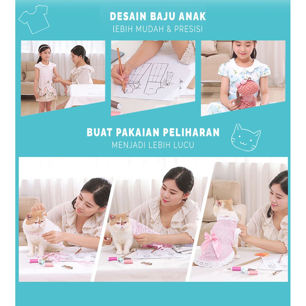 Alfaindo Mesin Jahit mini Portable merk Domestic