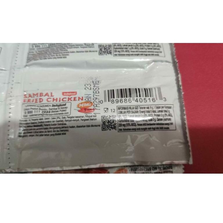 

ょ INDOFOOD SAOS SAMBAL FRIED CHICKEN ( 24 SACHET x 8 gr) リ