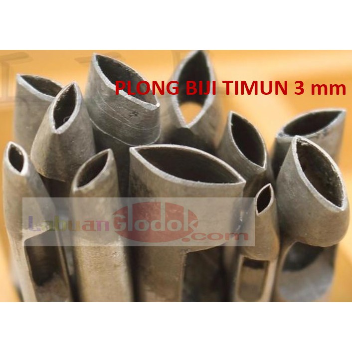 

Plong Kulit bentuk biji timun 3mm/Plong biji timun/Plong 3mm/Pembolong Biji Timun 3mm