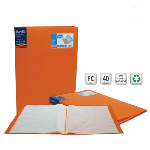 

MAP / PP DISPLAY BOOK FC 60 POCKETS ORANGE BANTEX 3187 64