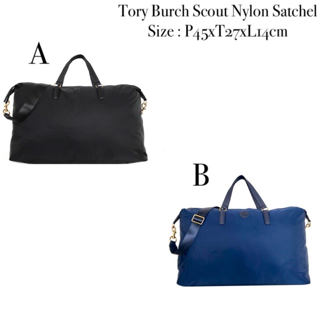 TORY BURCH Scout Nylon Satchel tas gym hand bag shoulder bag