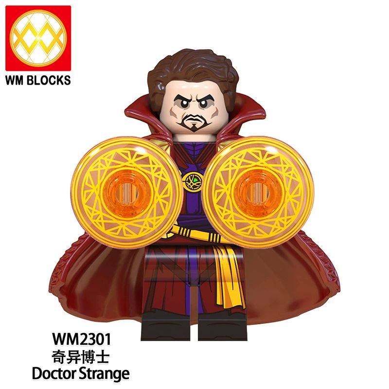 Mainan Anak Lego Iron Man Minifigure Murah WM6063 Ironman Minifigures Marvel Avengers Bricks Figure doctor strange wasp antman warmachine scarlet witch thor superman-Strange WM2301