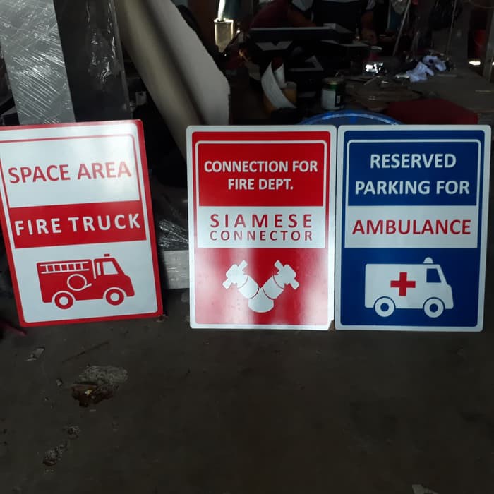 Daun rambu / rambu-rambu / signage / papan peringatan