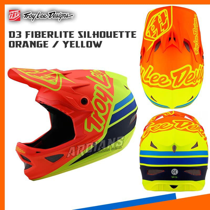 TLD - D3 FIBERLITE SILHOUETTE - HELM SEPEDA MTB BMX DOWNHILL
