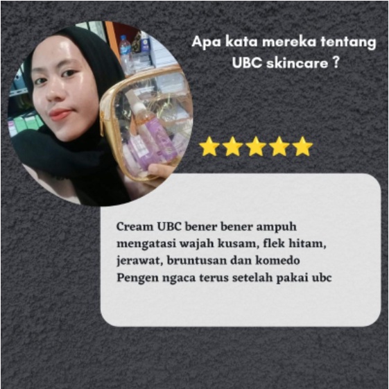 UBC Skincare Paket Glowing Bpom / UBC Cream Umi Al Fatih