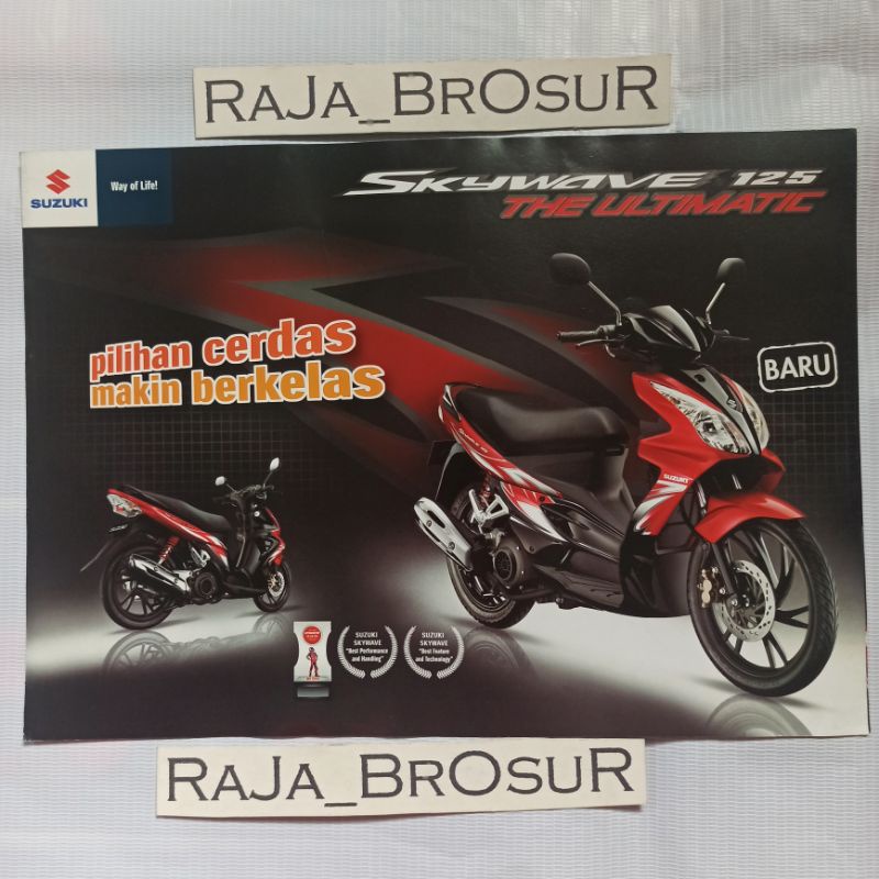 Poster brosur katalog leaflet Suzuki Skywave/Suzuki Skywave125 2010