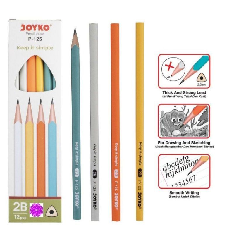 Pensil Joyko P-121 / P-125 2B (12pcs)