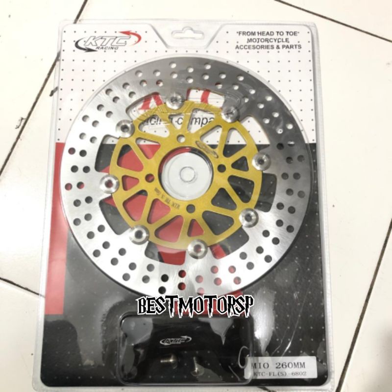 Disc Brake - Piringan Cakram KTC Yamaha Mio - Mio Soul - Fino 260MM Plus Braket CNC PNP