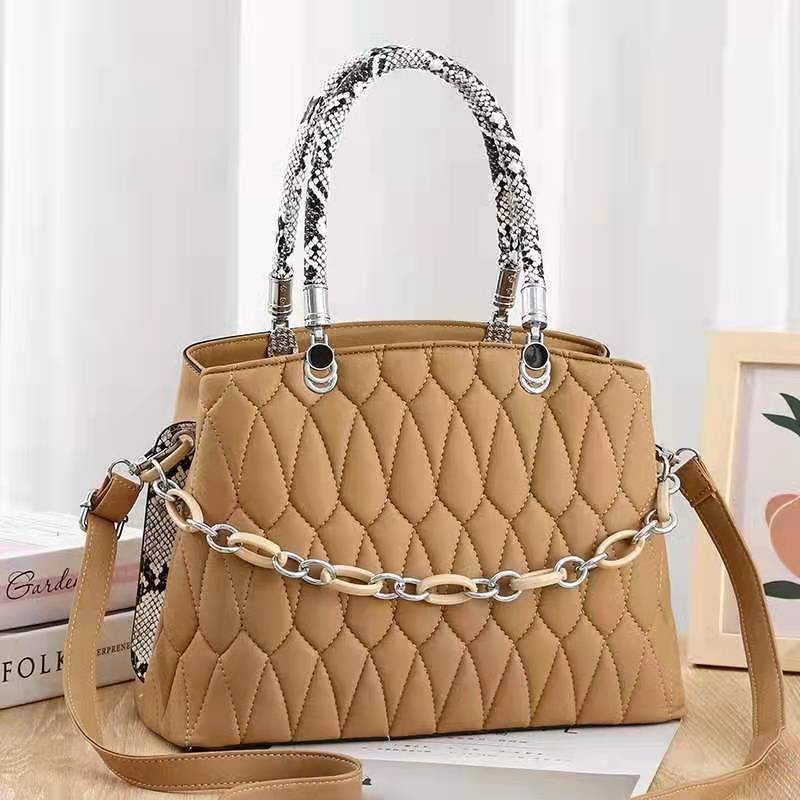 [COD] LB - Shoulderbag import bahan kulit handle motif snake / Tas bahu wanita handle motif ular 417