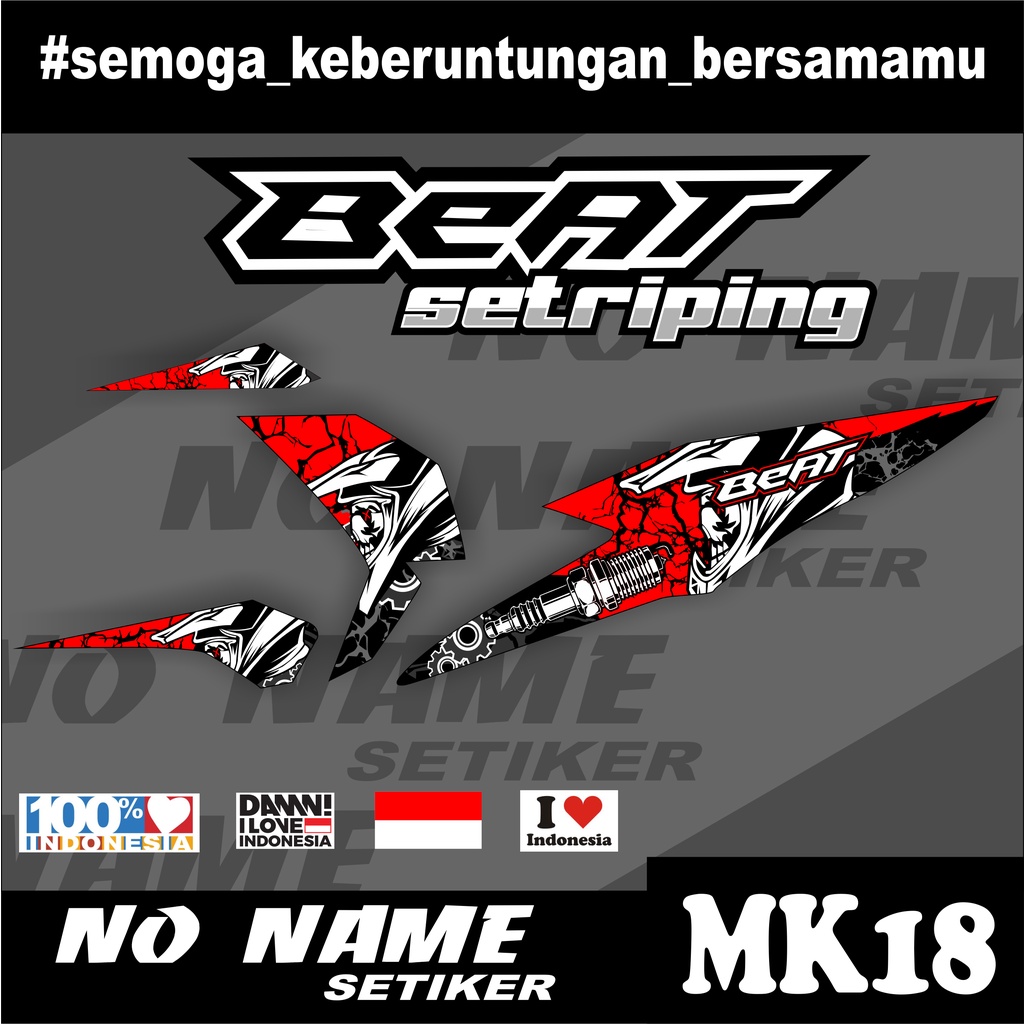 Stiker striping Beat New 2020 2021 (mk18) List Variasi sticker