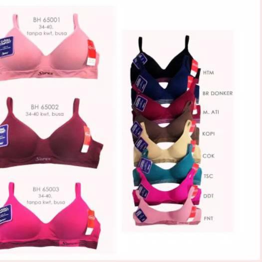 ✺ SOREX Bra CASUAL KATUN 65001 Sport Bra Busa tipis tanpa Kawat Original SOREX ☀