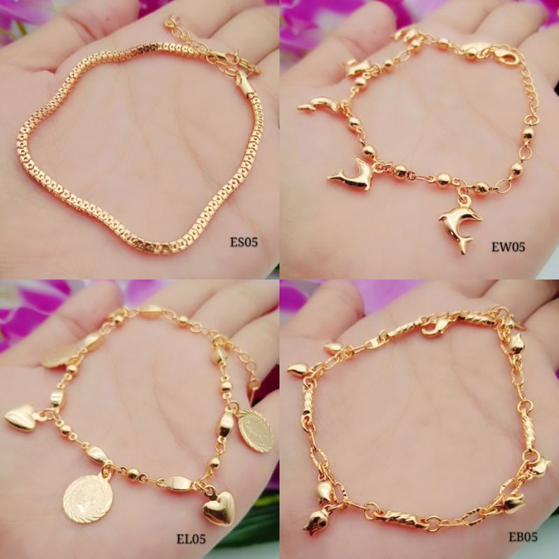 gelang rantai xuping import lapis emas