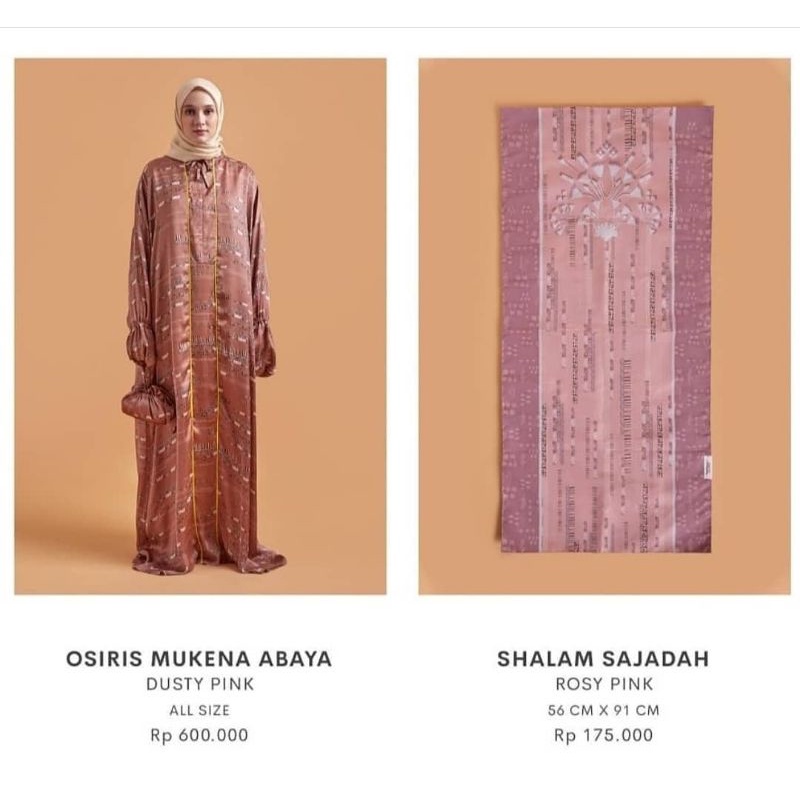 Osiris Mukena Abaya Ria Miranda dan Shalam Sajadah Ria Miranda