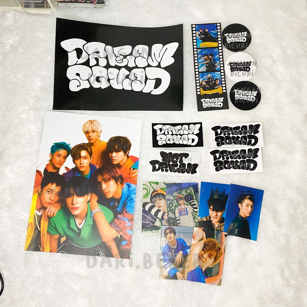 DREAM SQUAD KIT // POSTER &amp; STICKER NCT DREAM FANMADE BY DARI BEBEB