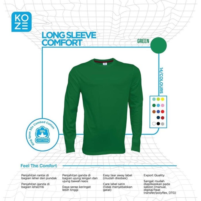 KAOS KOZE LENGAN PANJANG KOZE LONG SLEEVE