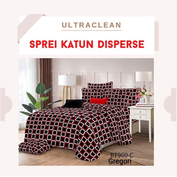 Sprei Homemade minimalis Gregori &quot;PREMIUM&quot; katun ukuran 90 100 120 140 160 180x200 &amp; 200