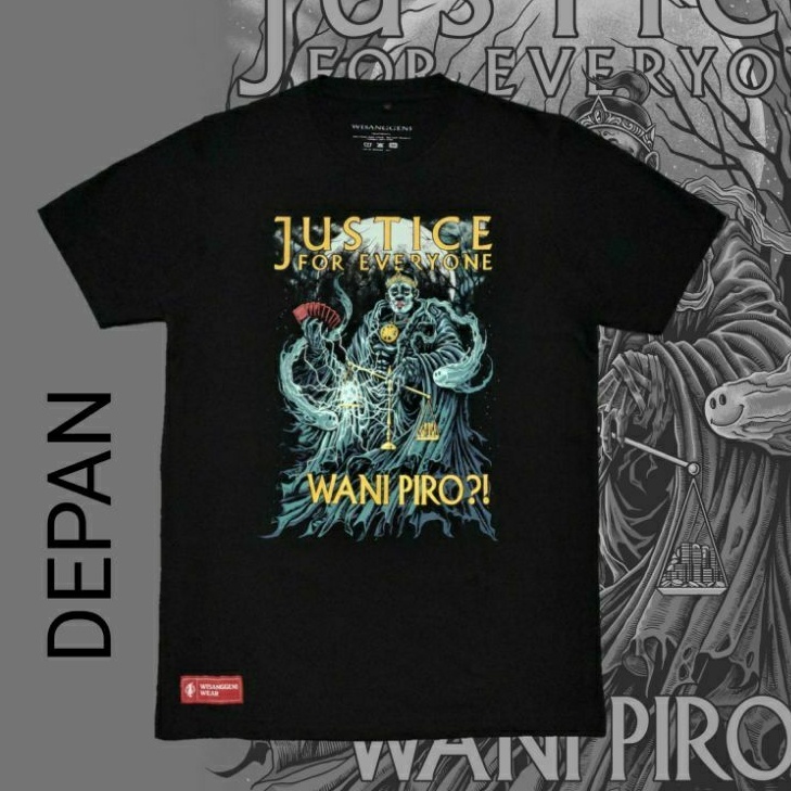 Kaos Wayang - Kaos Jawa - Gareng Wani - WISANGGENI_WEAR