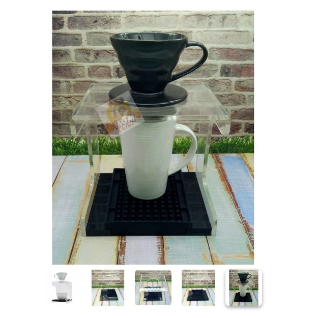 akrylic coffee stand v60 - Coffee Dripper holder penyanga kopi 2190