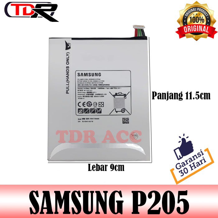 BATRAI BATERAI SAMSUNG TAB A 8 WITH S PEN/BT355ABE/P200/P205/P350/P355/T350/T355