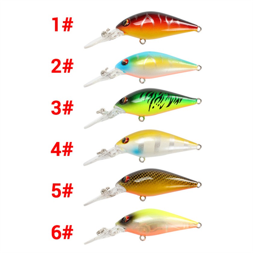 Shengyao 1Pcs Crankbait Umpan Pancing 8cm/8.5g Swimbait Fishing Lure Ikan Bass Bait Kail Memancing Wobbler