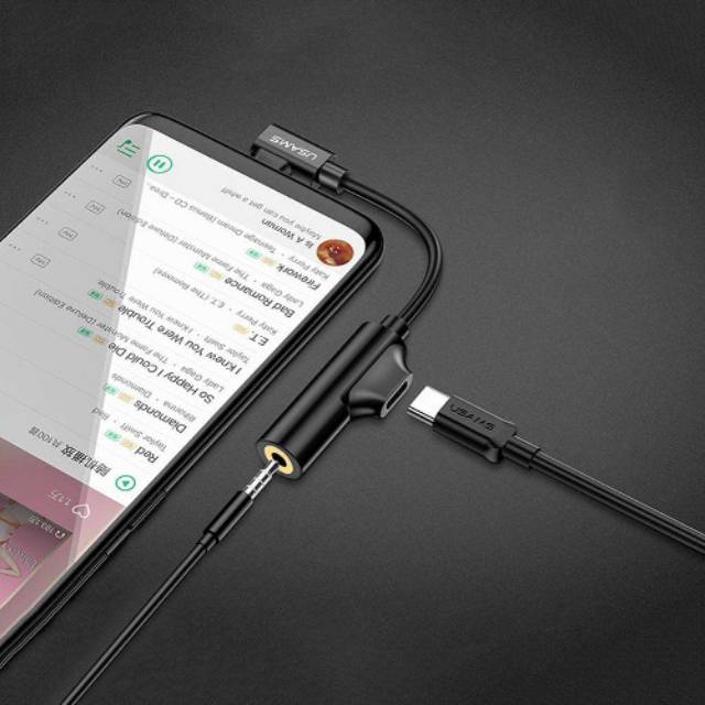 Kabel Jack Audio Type C To 3.5MM Type C Usb C Adapter Usams Original