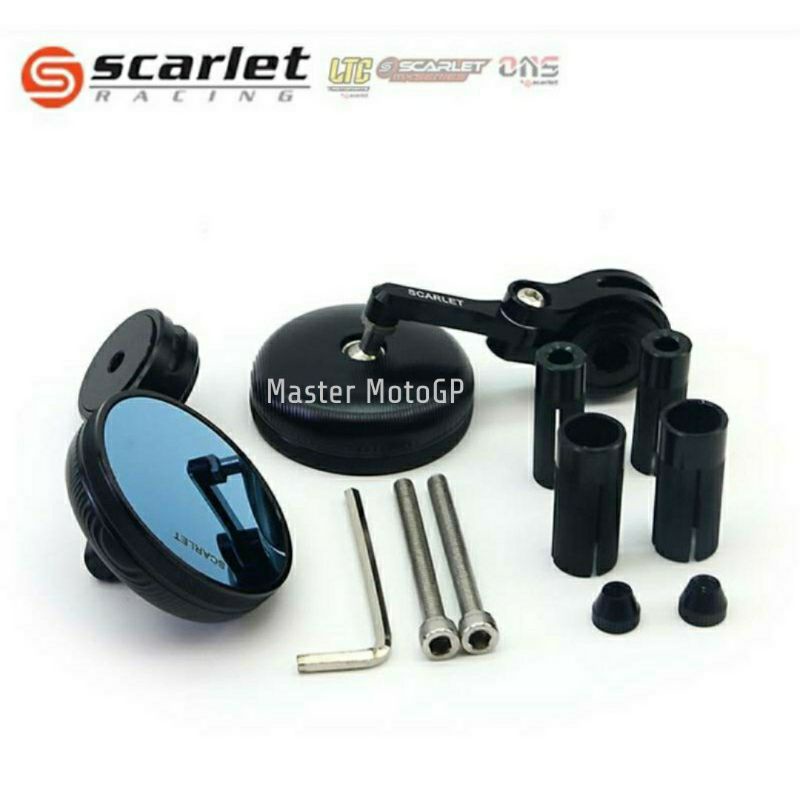 Motorcycle mirror Spiob bar end SCT-2186 Scarlet / Rizoma Spion jalu skuter matik giorno Scoopy kymco vespa fino  mini top Quality full cnc Scarlet Racing Rizoma