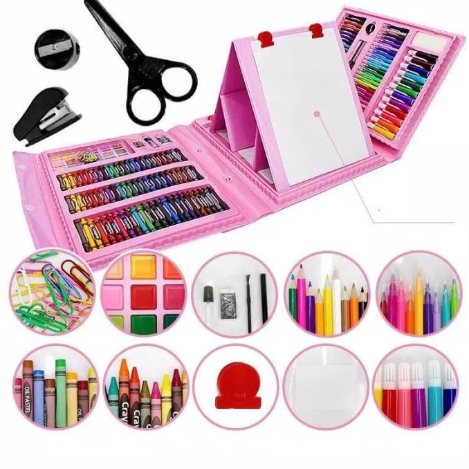 

Alat Lukis Set 208 PCS Crayon Oil Paste Pensil Warna Pensil Warna Cair