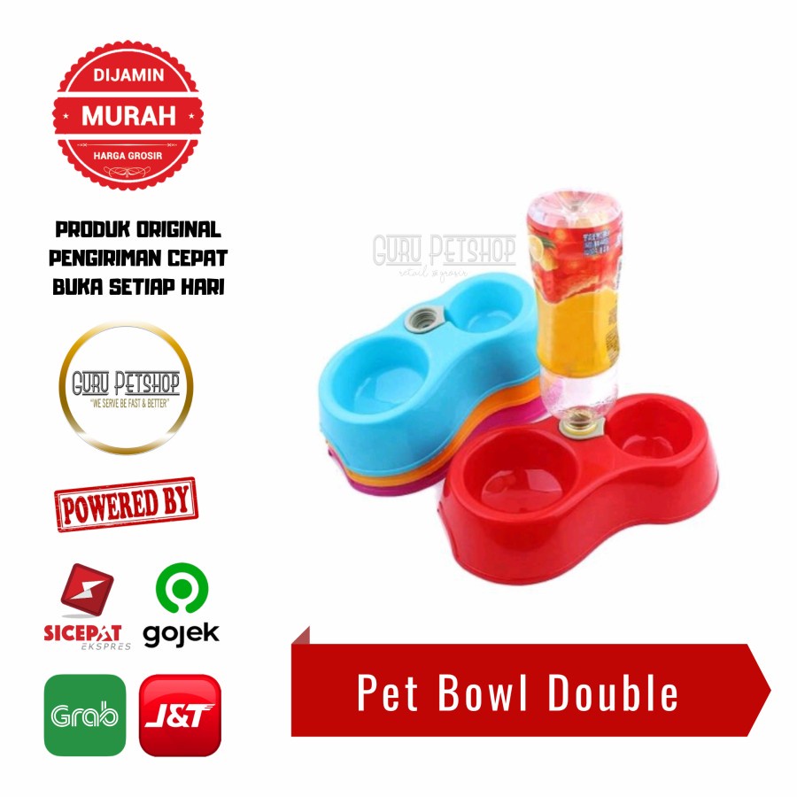 Pet Bowl / Tempat Makan Minum Kucing Anjing Auto Water Dispenser CP-13