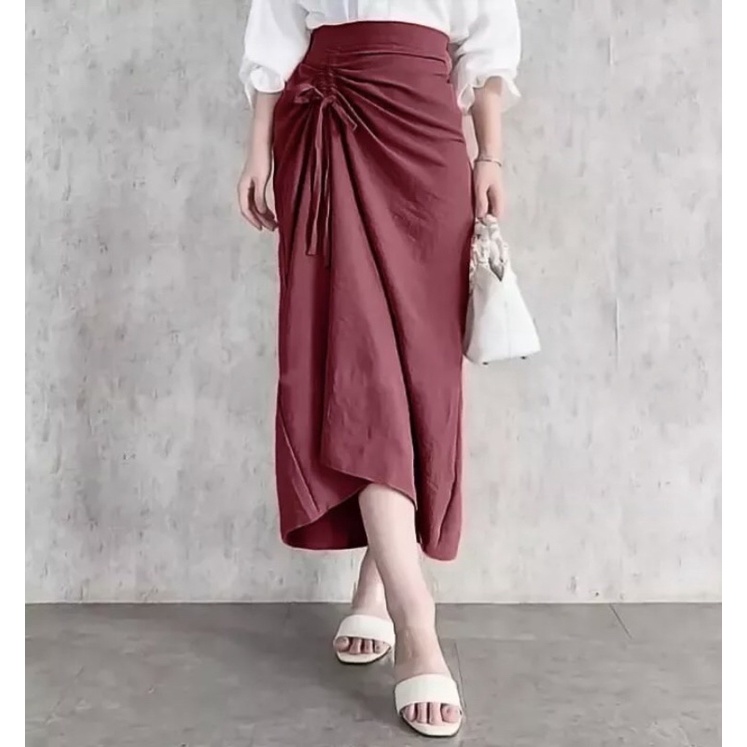 ROK PANJANG Korea/ ROK SERUT TALI SAMPING MURAH