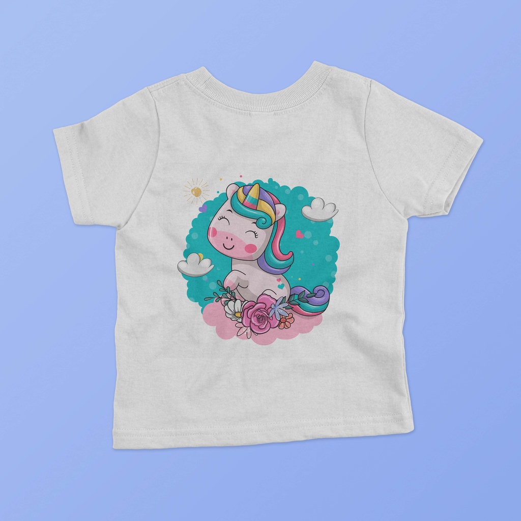 Kaos Anak Cowok Cewek Unicorn Bisa Desain Sendiri