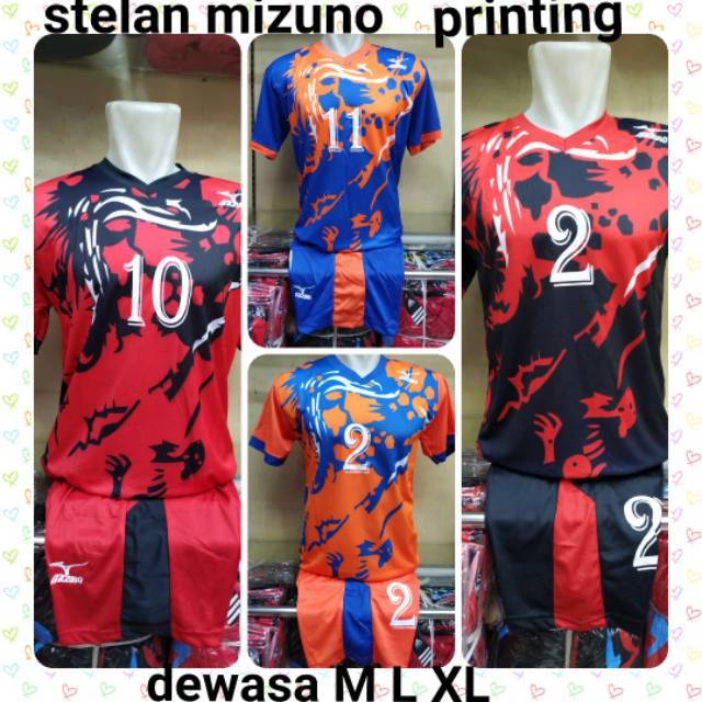 Baju Jersey bola /futsal/volly printing unisex