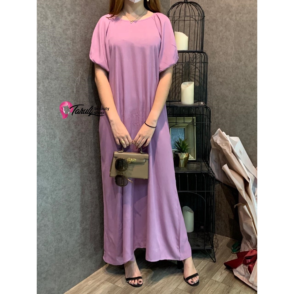 BAJU WANITA PREMIUM / CASUAL LONGDRESS / BAHAN RAYON CRINKLE PREMIUM TS0554