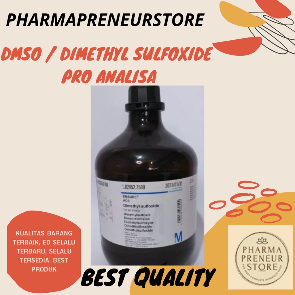 DMSO / DIMETHYL SULFOXIDE Pro Analis 50 ML dan 100 ML Best Quality