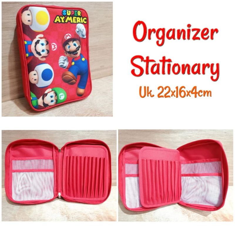 

ORGANIZER STATIONARY Pencil Case Karakter TEMPAT ALAT TULIS CUSTOM
