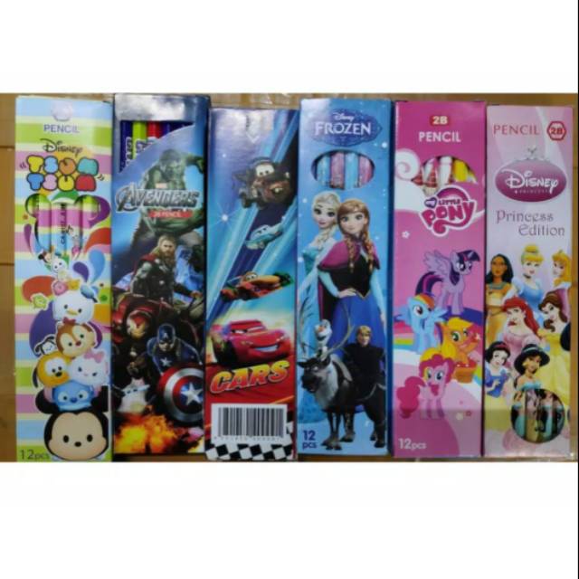 

12pcs pencil 2B motif , pencil 2B murah , pencil murah , pencil 2B