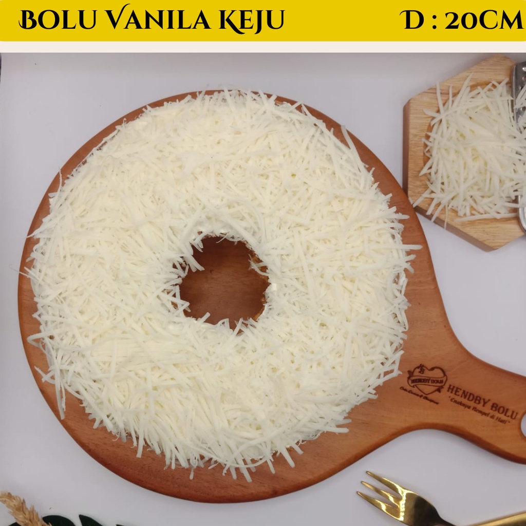 

Kue Bolu Vanila Toping Keju Vanilla Cheese Cake