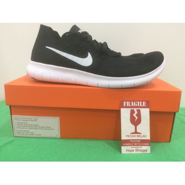 Original Nike Free RN Flyknit Men Running Shoes Sepatu Lari Pria Asli