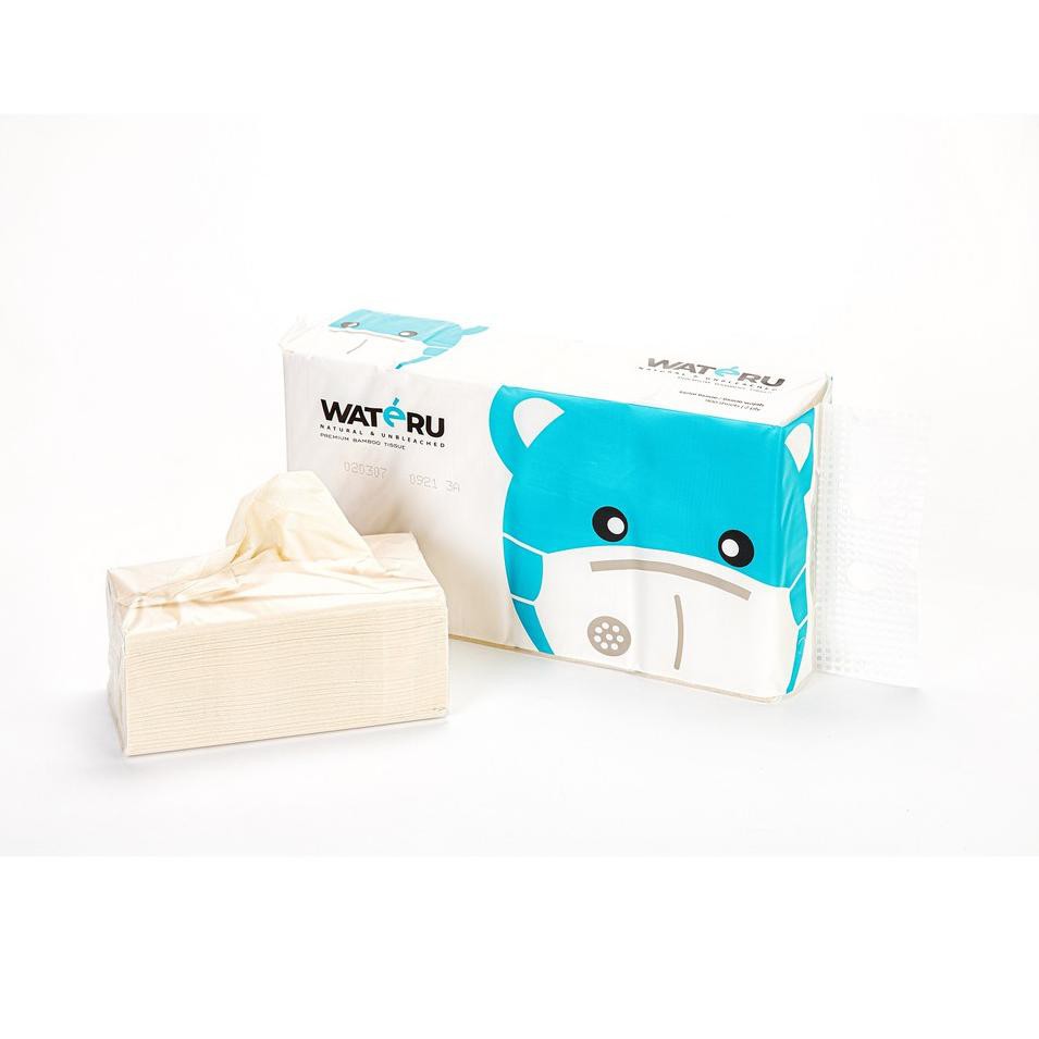 Model Baru.. Wateru Premium Bamboo Tissue Facial 900s