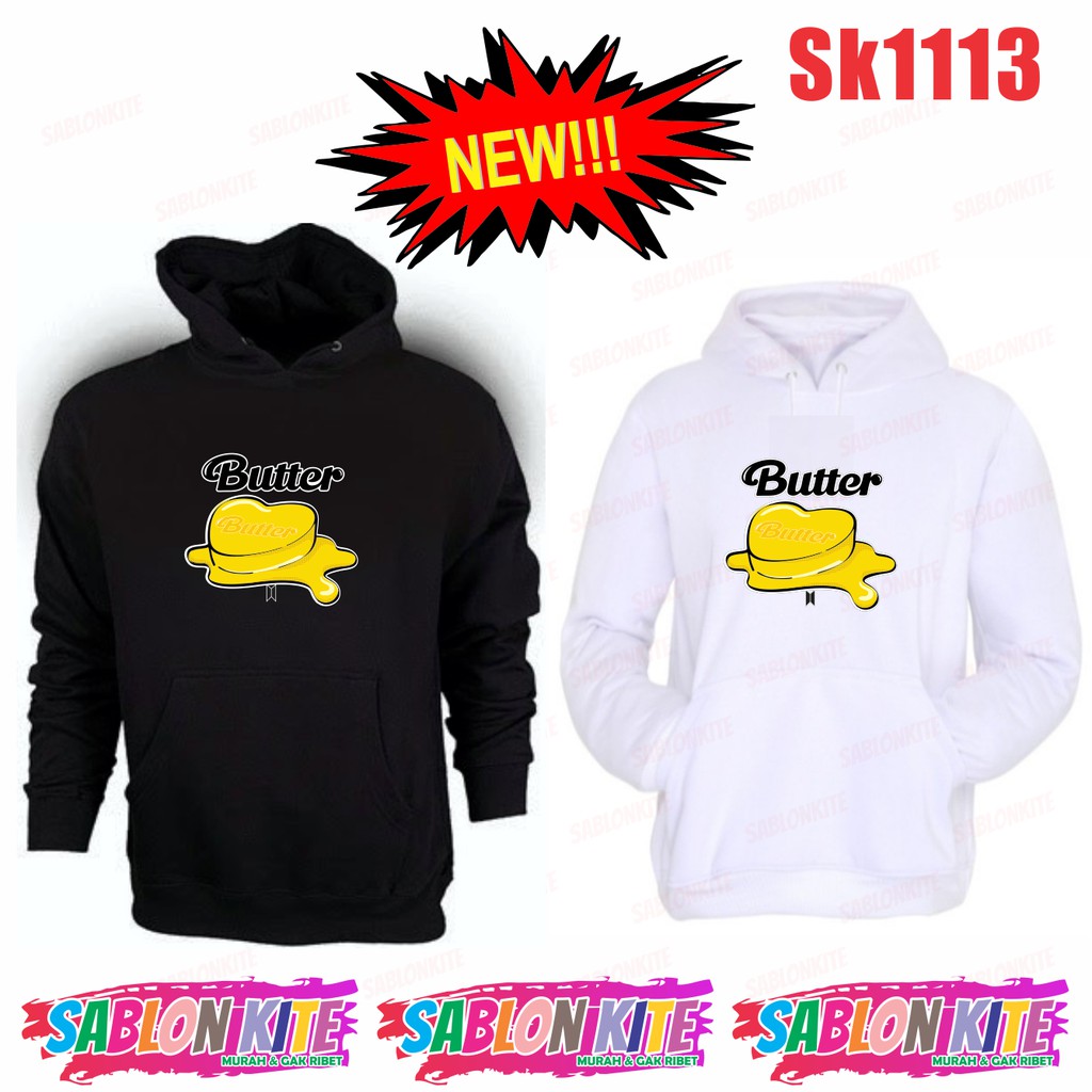 MURAH!!! HOODIE BUTTER KPOP SK1113 UNISEX FLEECE