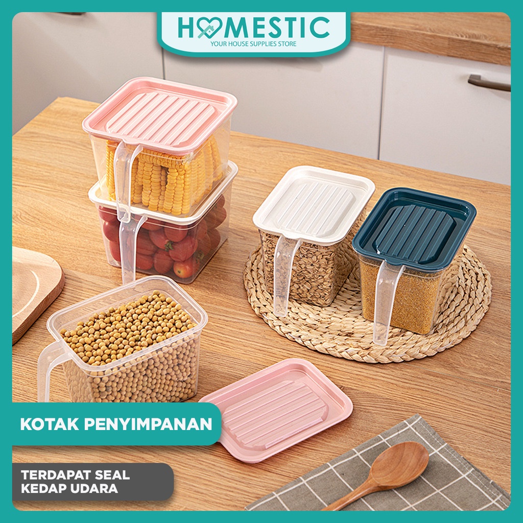 Kotak Tempat Penyimpan Makanan Dapur Kulkas Food Storage / Kotak Penyimpanan Buah / Kotak Penyimpanan Kacang / Kotak Penyimpanan Serbaguna