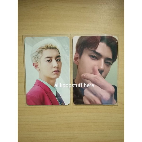 Photocard Chanyeol Exploration Fortune, Sehun Don't Mess Up My Tempo Official | PC Chanyeol Jasmer Exploration Fortune, PC Sehun DMUMT Moderato Ver