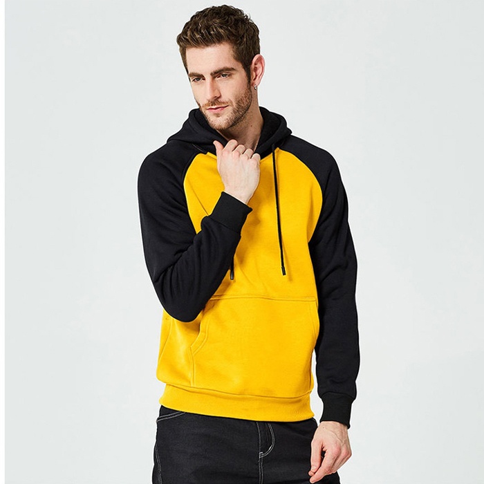 Jaket Polos Big size Kuning Hitam Muda M L XXL XXXL XXXXL XXXXXL Raglan Sleeve Jacket Oversize YELOW BLACK