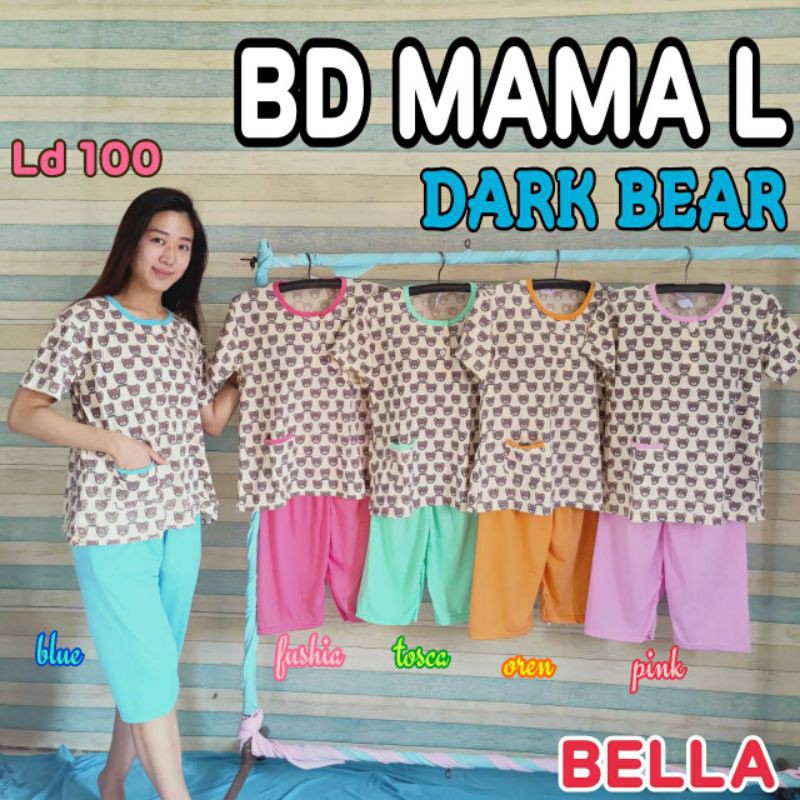 BABYDOLL BELLA MAMA L FP DARK BEAR MOCINO