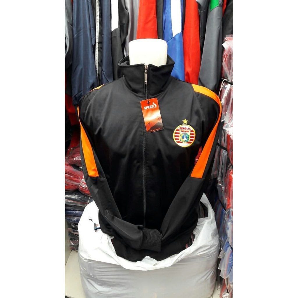 JAKET PARASUT PERSIJA HITAM jaket bola windbreaker grade TAi HEF Jaket Bola Jersey Bola TA